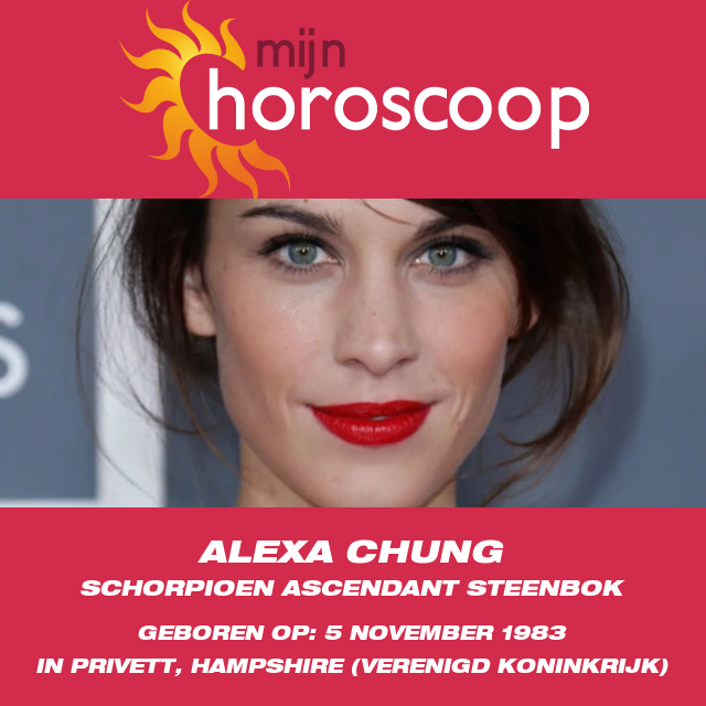 Verkenning van de Schorpioen Astrologie van Alexa Chung