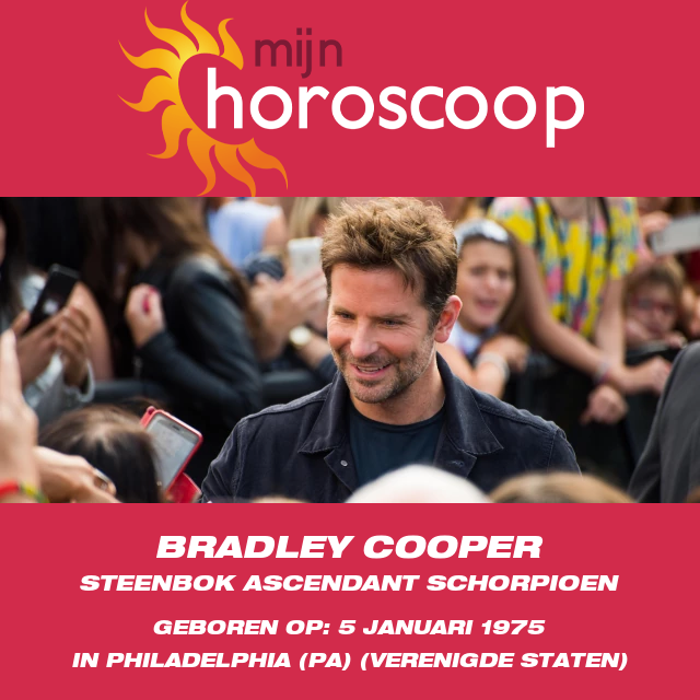 Bradley Cooper: De Ambitieuze Steenbok