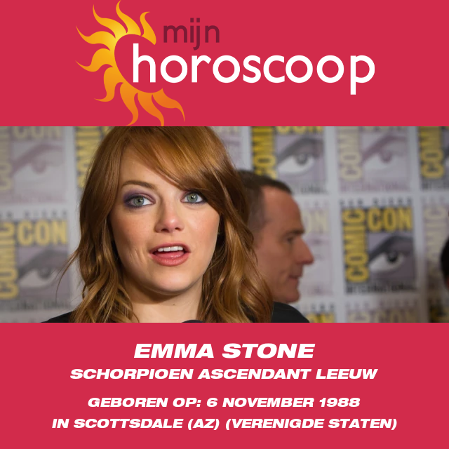 Emma Stone\'s Schorpioen Astrologisch Profiel