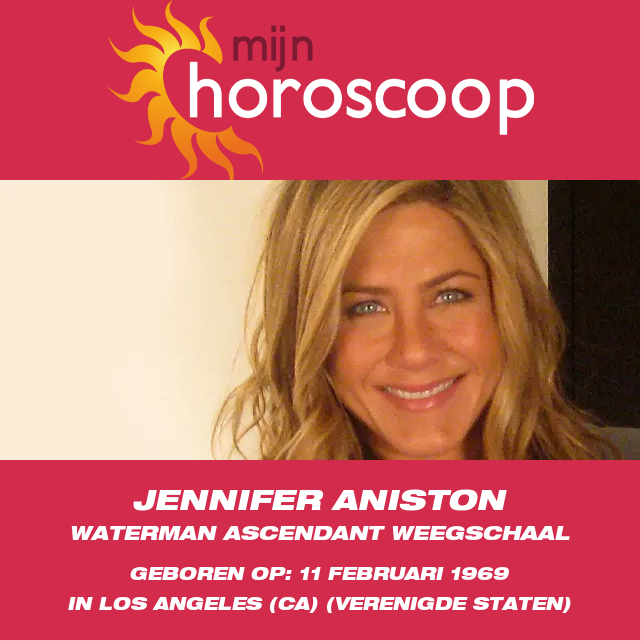 Jennifer Aniston\'s Astrologisch Profiel voor het Waterman Teken