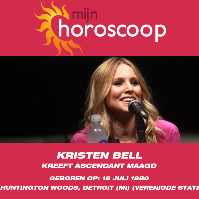 Kristen Bell\'s Astrologisch Portret als Kreeft