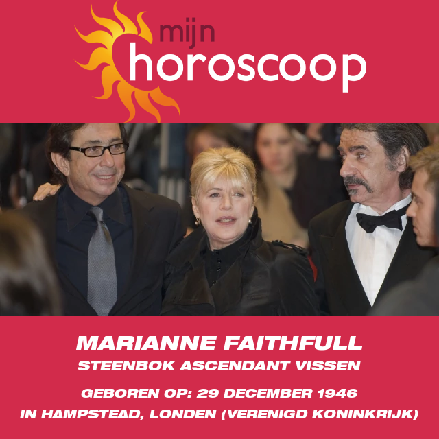 Marianne Faithfull: De Astrologische Verbinding van Steenbokken